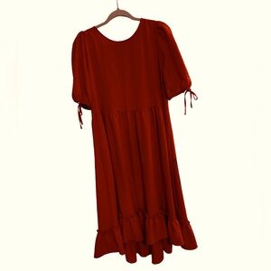 2053 C & A Boho Pumkim Free Flowing Dress from Paris